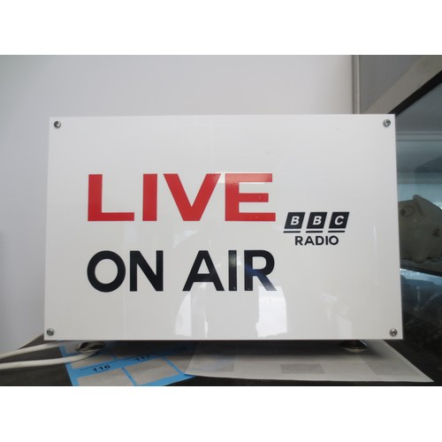 190 - A lightbox branded for BBC Radio Live on Air