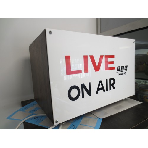 190 - A lightbox branded for BBC Radio Live on Air
