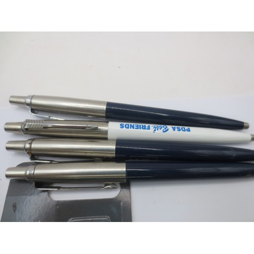 205 - A selection of Parker pens and assorted refills