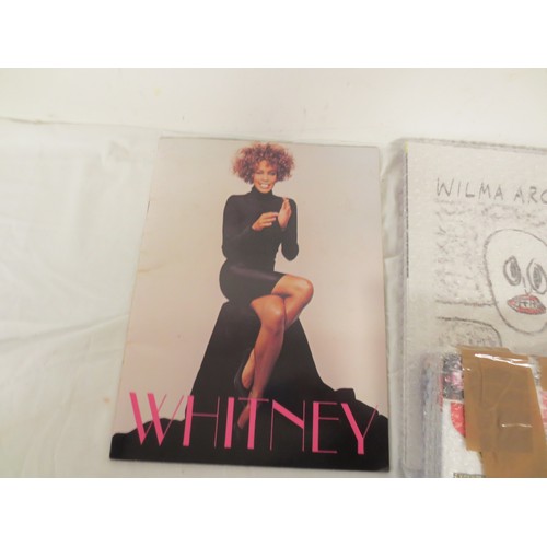 208 - A selection of concert programmes including Michael Jackson, Whitney Houston etc plus 40+ magazines