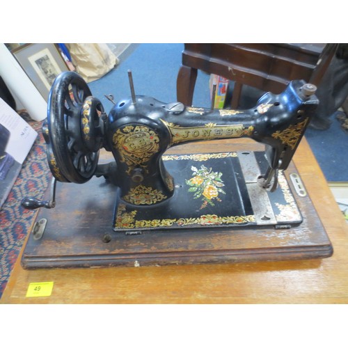 204 - Early 20th Century Jones Sewing Machine (unboxed)