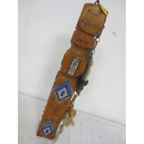 195 - A French military souvenir named for 4 conscripted troopers in December 1976 on their leaving, namel... 