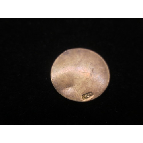 210 - A privately made ID disc stamped 'J.C.Allen JX186481 Ord Tel Portsmouth' and stamped 9 ct to reverse... 