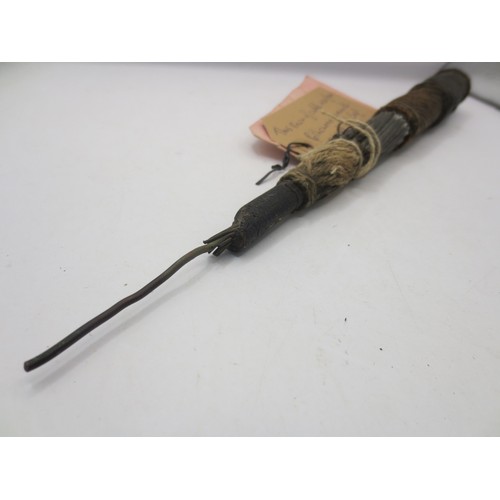 184 - A section of the first undersea telephone cable which ran from Cornwall to India and on to Australia