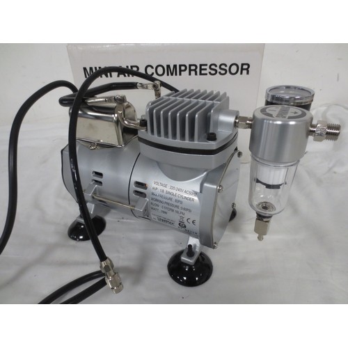10 - A new and boxed Shesto air compressor, cast body, very good quality