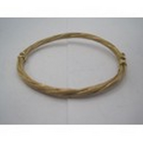 56 - A 9ct Bangle likely of Middle-Eastern origin, with safety clasp,  hinged and in very good order.  Ap... 