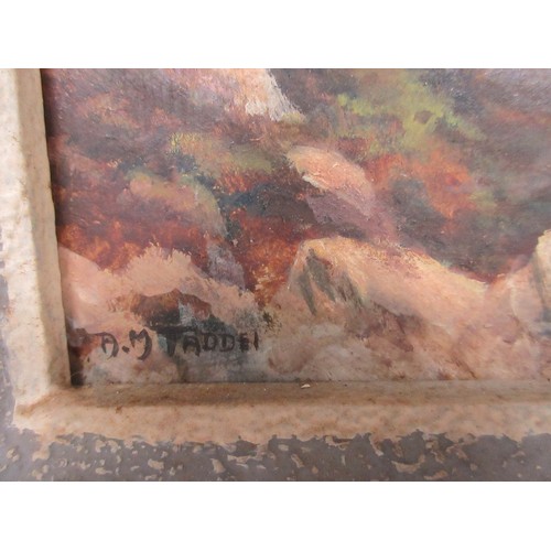 121 - A pair of artworks, one featuring a local coastal scene looking towards St Aldhelm's Head, the other... 