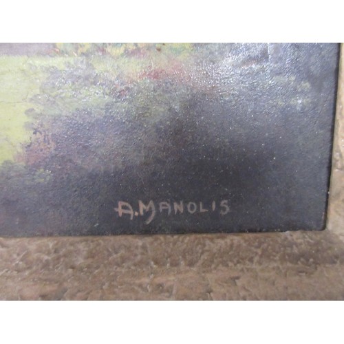 121 - A pair of artworks, one featuring a local coastal scene looking towards St Aldhelm's Head, the other... 