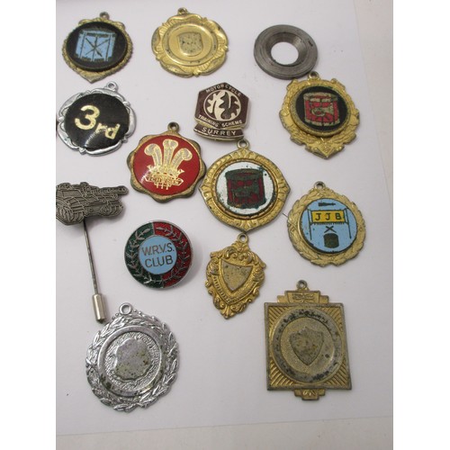 37 - Royal signals colar patches ,along with Dorsetshire cap badge and an aray of other interesting medal... 
