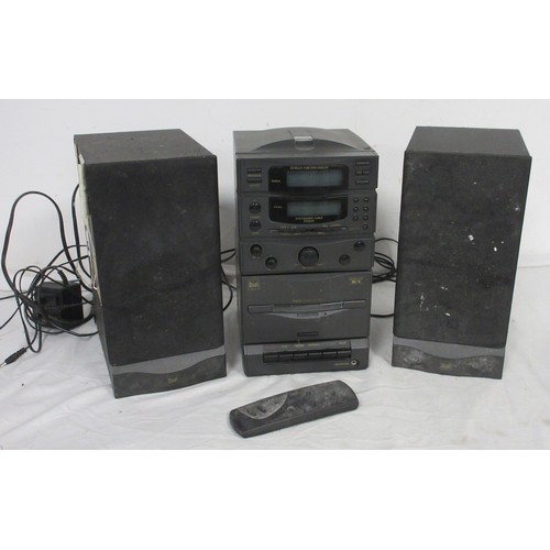 53 - A Dual Microline ML10 micro stereo system with speakers