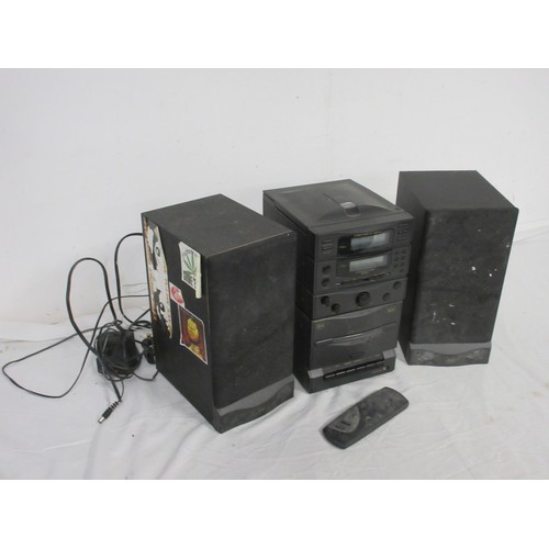 53 - A Dual Microline ML10 micro stereo system with speakers