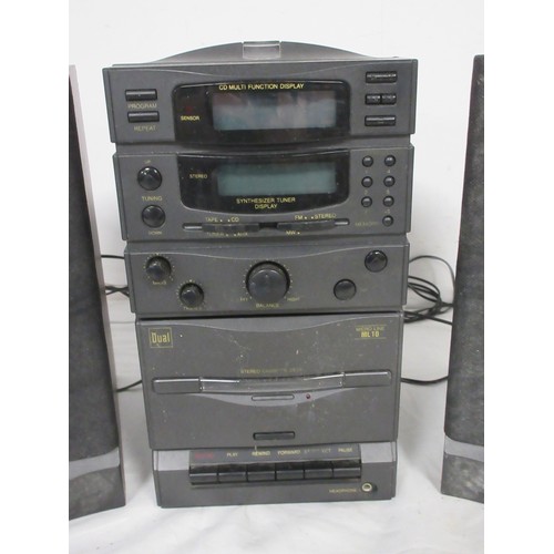 53 - A Dual Microline ML10 micro stereo system with speakers