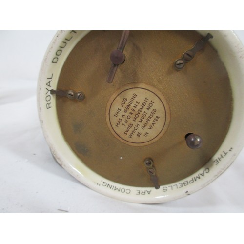 128 - A vintage Royal Doulton musical character jug 'The Campbells are Coming' with Thorens musical moveme... 