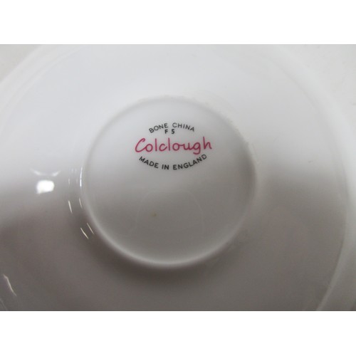 137 - Colcough Aviemore pattern 6 cups saucers , 5 side plates and cake plate all as per pictures