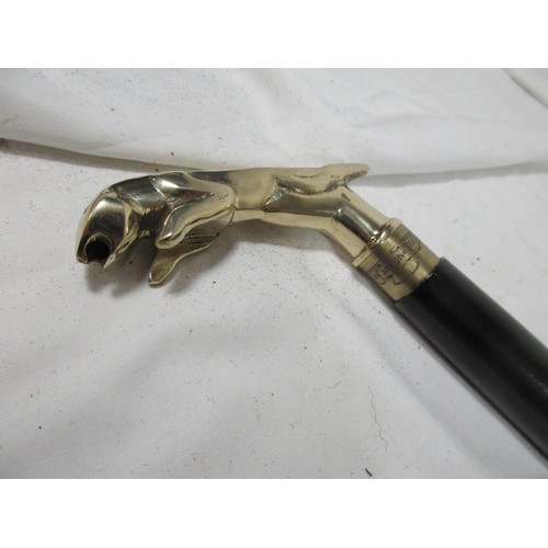 133 - A Jaguar Walking Stick.