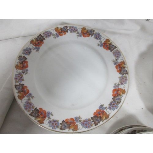 142 - Hans and Czjzek based in Chodau  Czechoslovakia pottery side plates ,cake plate and saucers as per p... 