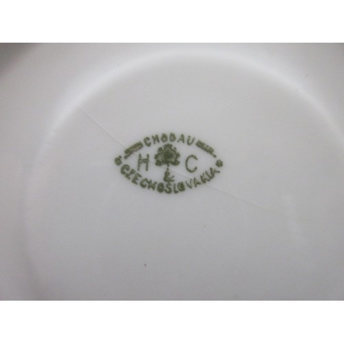 142 - Hans and Czjzek based in Chodau  Czechoslovakia pottery side plates ,cake plate and saucers as per p... 