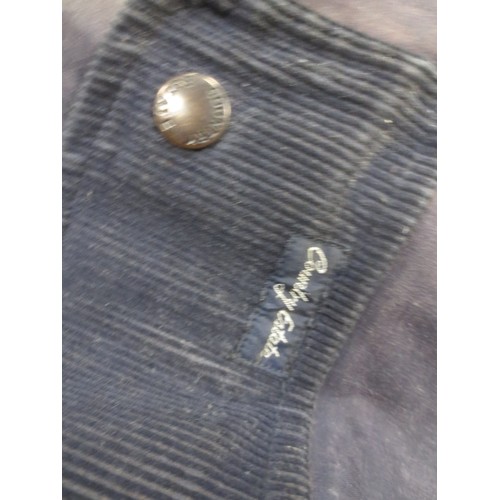 161 - A Barbour fishing gilet, used but in good order, two pairs of moleskin breeches (one by Hucklecote, ... 