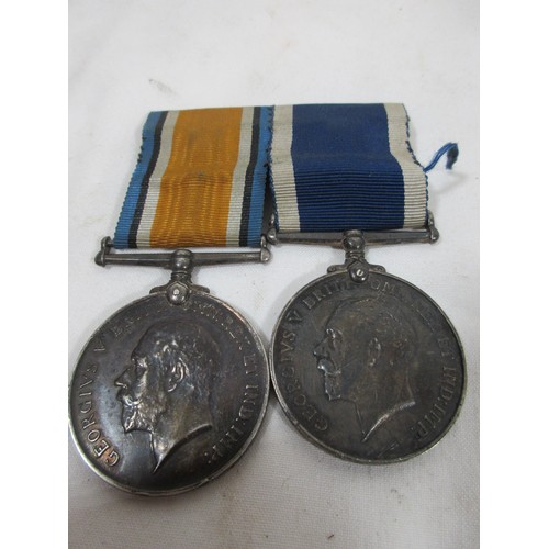 7 - A WW1 Royal Navy medal pair comprising a British War Medal and a Navy Long Service & Good Conduct Me... 