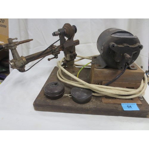 54 - A vintage watchmaker's lathe