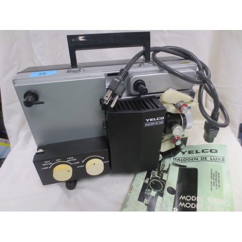 25 - A Yelco P-111Q Super 8mm Halogen Deluxe Projector
