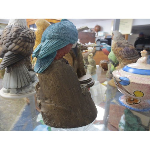 33 - A whole Aviary of ceramic birds to include Beswick and others all as per pictures .All are in very g... 