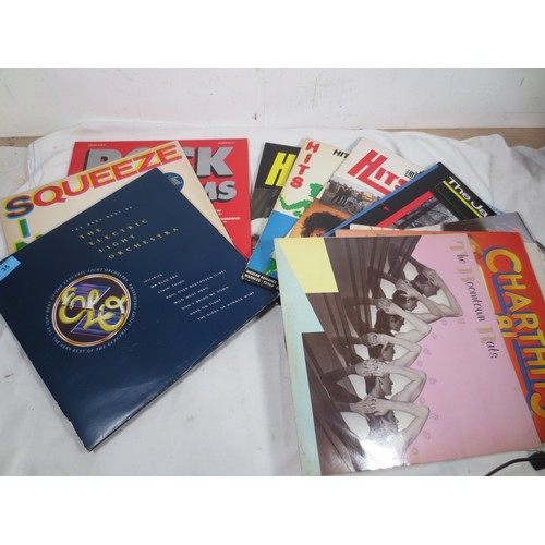 35 - A selection LPS records including Snap by The Jam, The Boomtown Rats , Squeeze singles, ELO etc as p... 