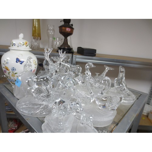 25 - Another selection of RCR rock crystal figures all as per pictures.