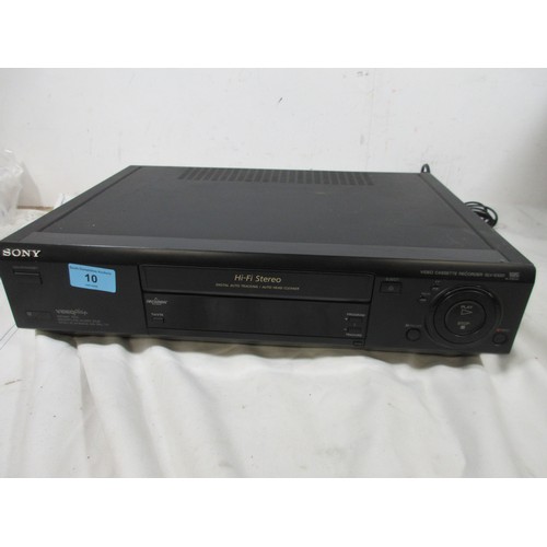 10 - A Sony SLV-E820 VHS VCR