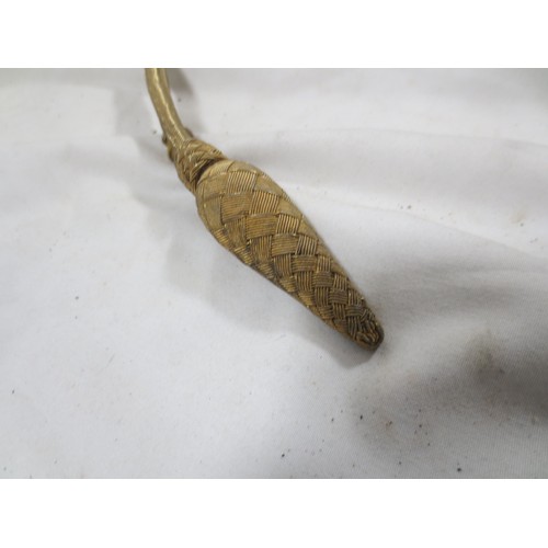 50 - A pair of Royal Artillery armbands and a pair of officer's spurs, one armband with the elephant divi... 