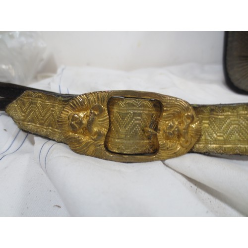 48 - A Victorian Royal Artillery full dress sabretache with attaching straps, in very good order indeed, ... 