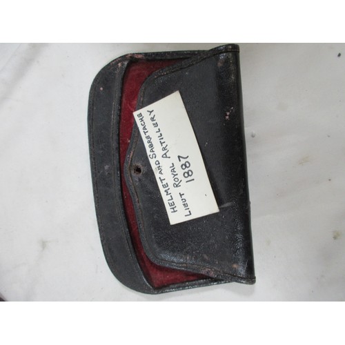 48 - A Victorian Royal Artillery full dress sabretache with attaching straps, in very good order indeed, ... 