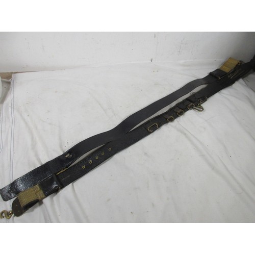 49 - A pair of Victorian full dress officer's belts in very good order, originally belonging to Brigadier... 