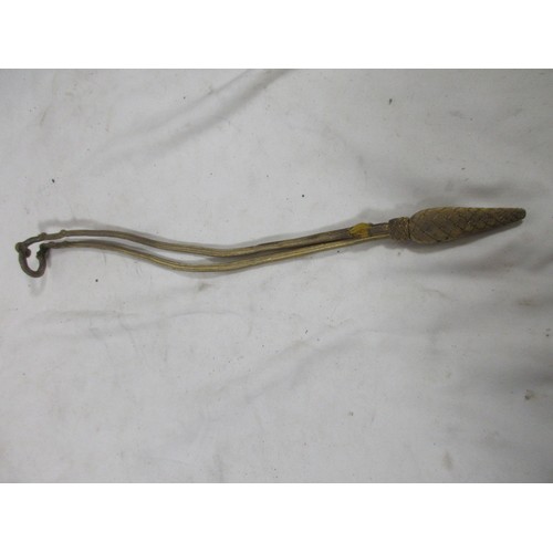 50 - A pair of Royal Artillery armbands and a pair of officer's spurs, one armband with the elephant divi... 