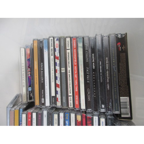 36 - Over 60 CDs in a plastic box covering all aspects of music from the classic ,Motown and easy listeni... 