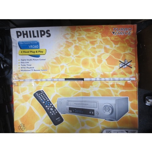 19 - A PHilips VR260 VCR in original box