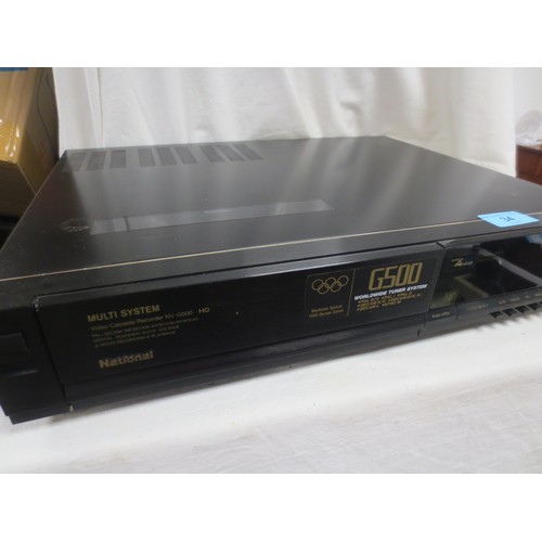 34 - A National Panasonic NV-G500EM Multisystem VCR