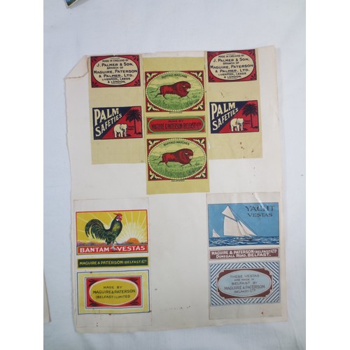 17 - Beer mats and matchbox covers, the contents of a box file and a sweets tub.  Approx. 110 beer mats, ... 