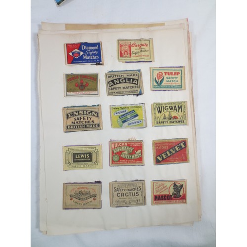 17 - Beer mats and matchbox covers, the contents of a box file and a sweets tub.  Approx. 110 beer mats, ... 