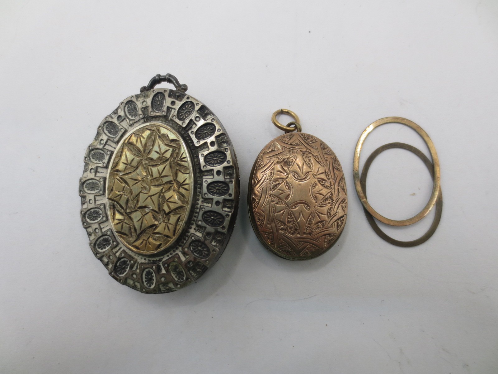 An antique locket, hallmarked for sterling silver Birmingham 1884 by ...