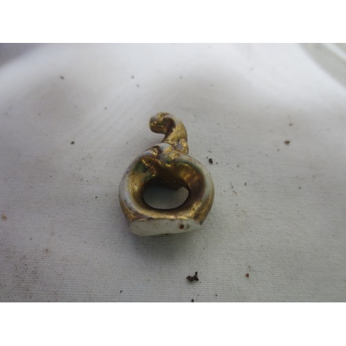 50 - A Jose  Cire Royo hand painted 6 inch  vase along with a crackle vase ,blue glass cup mug, two jugs ... 