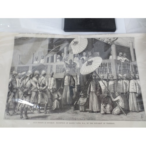 46 - Two pieces of artwork poster style held in tubes .
The first piece a vintage print of The Queen Mary... 