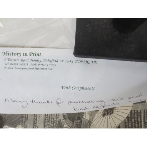 46 - Two pieces of artwork poster style held in tubes .
The first piece a vintage print of The Queen Mary... 