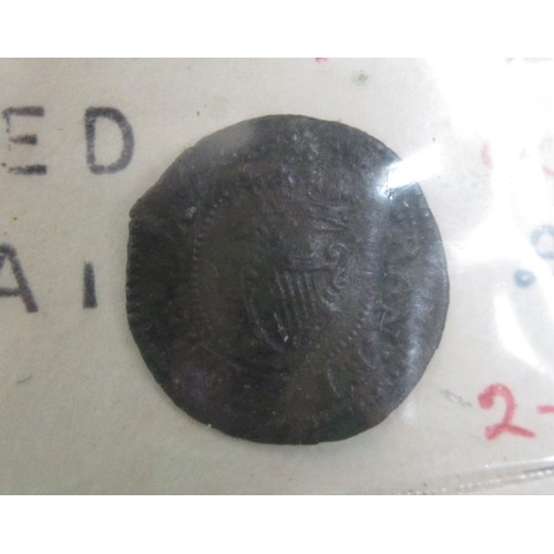 123 - 1634 - 1636 Charles I royal farthing Lord Maltravers type 3b 3rd issue, ex Dorset County Museum