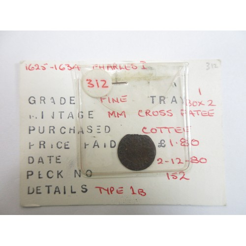 125 - 1625-1634 Charles I Duke of Richmond farthing grade fine ex.Dorset County Museum (Information taken ... 