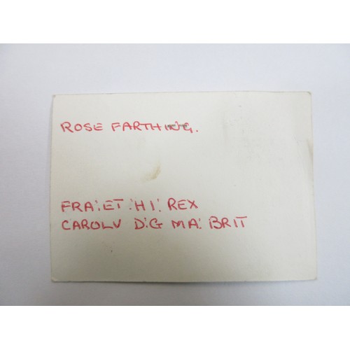 127 - 1635 Charles I Rose Farthing type 1c (Information taken from attached cards which also show date/pla... 