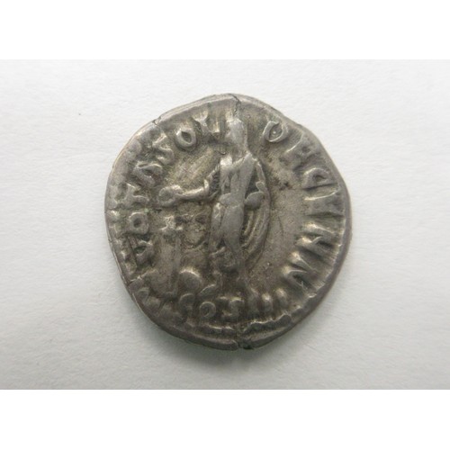 130 - A Roman silver denarius, Marcus Aurelius AD 161 - 180, in very nice order