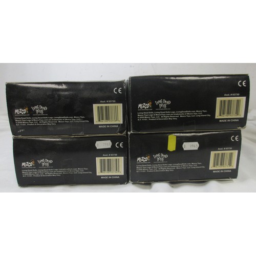 139 - 4 Mezco Living Dead Dolls 'In Wonderland' figures, 3 boxed and sealed, comprising 97371 Sadie as Ali... 