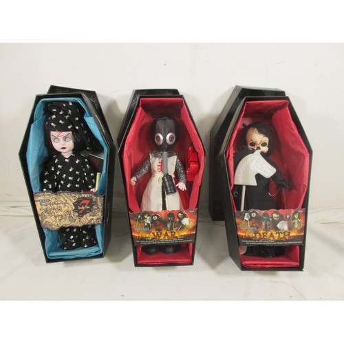 142 - 5 Mezco Living Dead Dolls comprising 3 of the 7 deadly sins - 99993 Gluttony, 99995 Lust and 99997 S... 