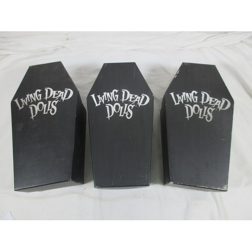147 - 3 Mezco Living Dead Dolls comprising Scary Tales Vol 3 93880 Hansel, 93871 & 93872 Rotten Sam & Cand... 